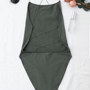 Zaful open back bodysuit